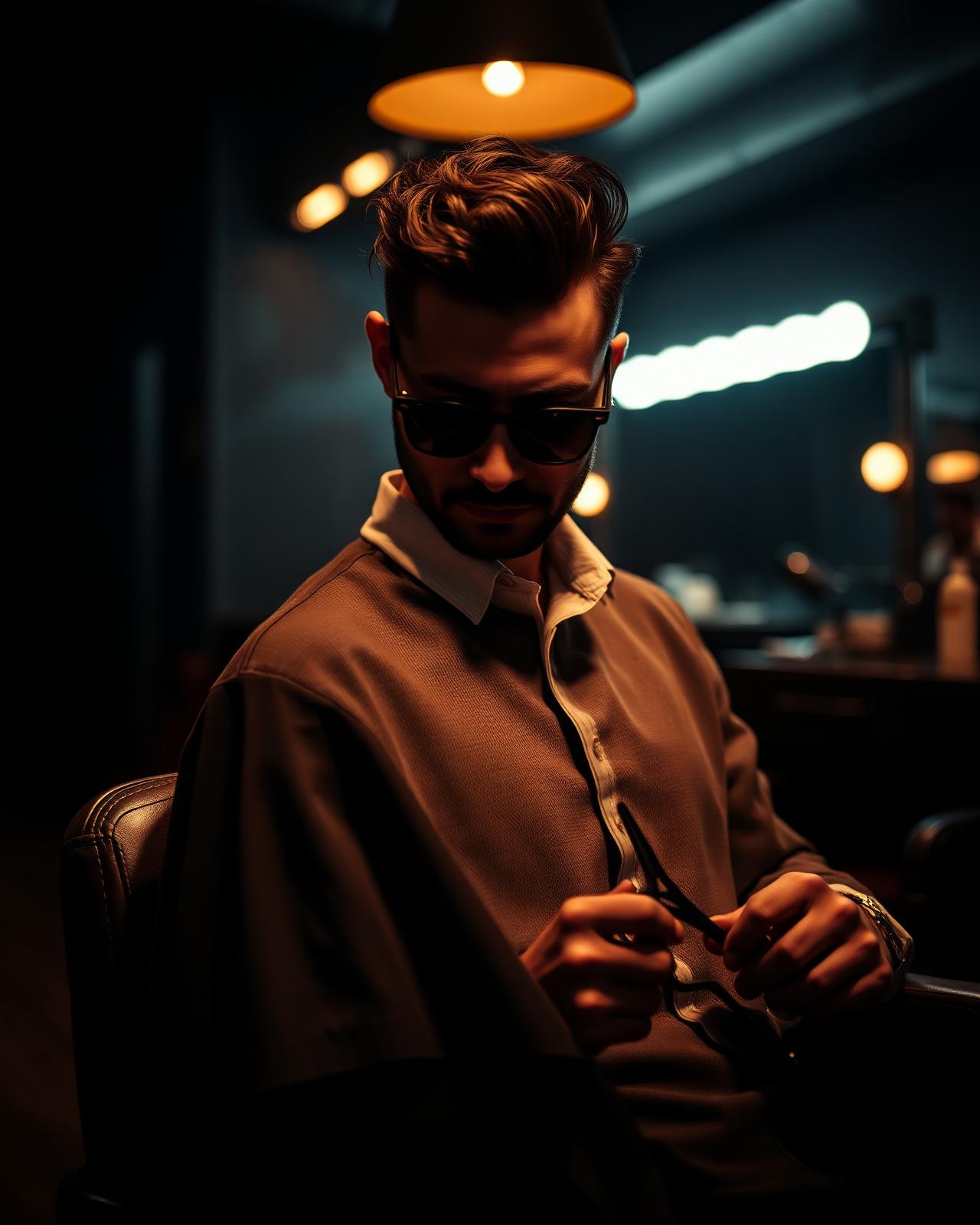 Barber giving a precision cut at Northline Barber Co.